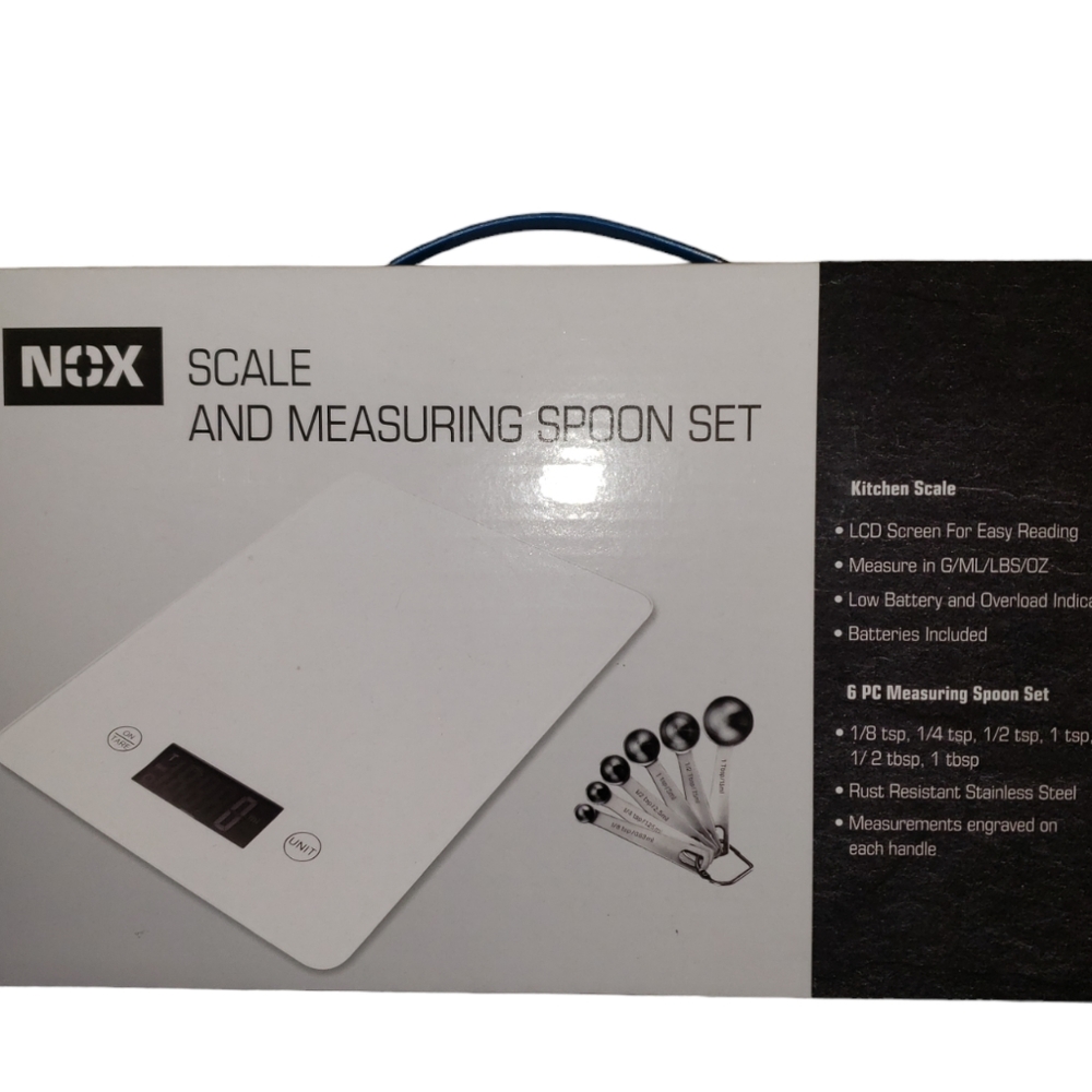 NOX Digital Kitchen Scale and Measuring Spoon Set NWB